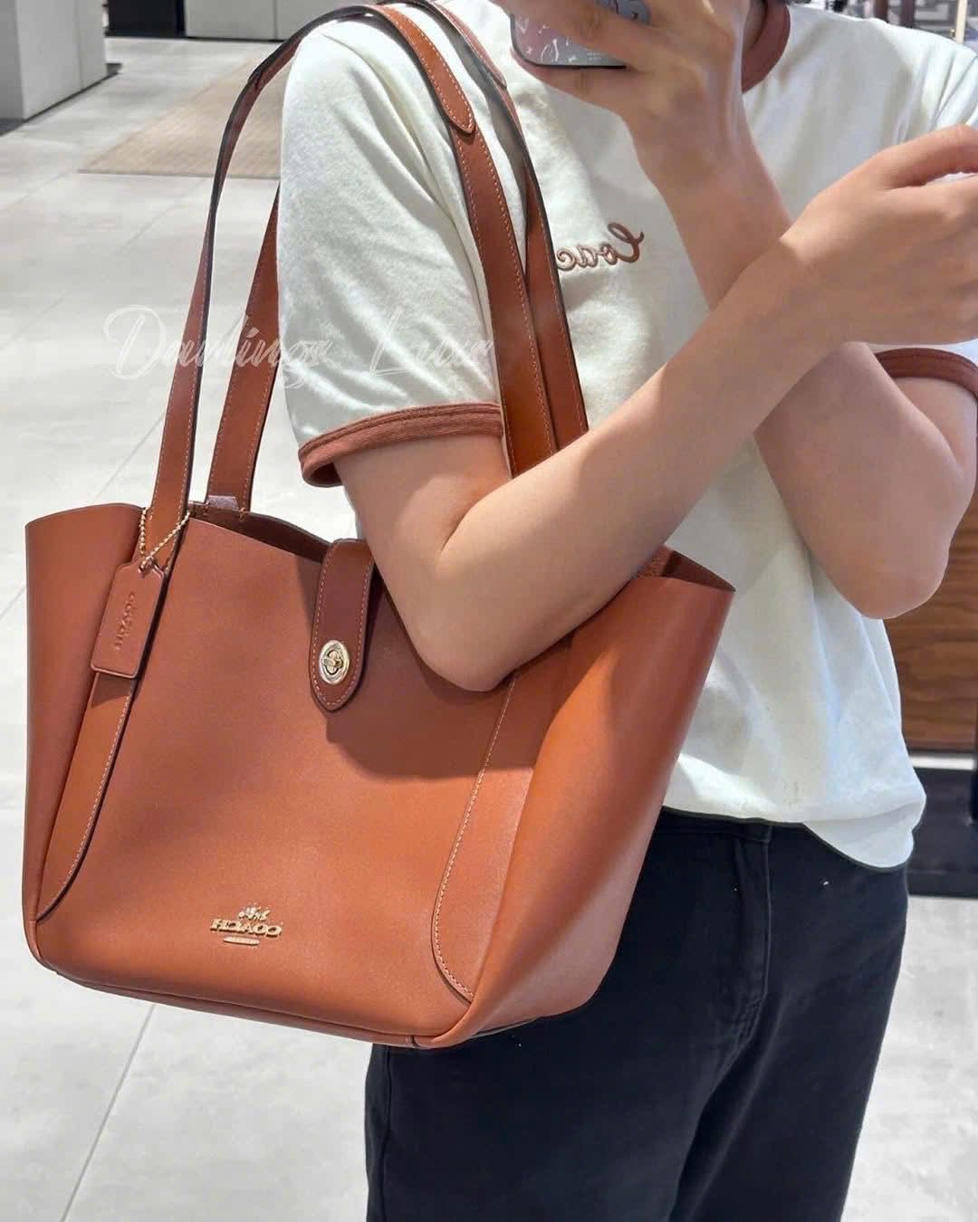 COACH HADLEY TURNLOCK TOTE BAG