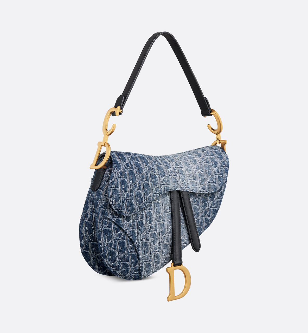 DIOR SADDLE BAG WITH STRAP
BLUE DENIM DIOR OBLIQUE