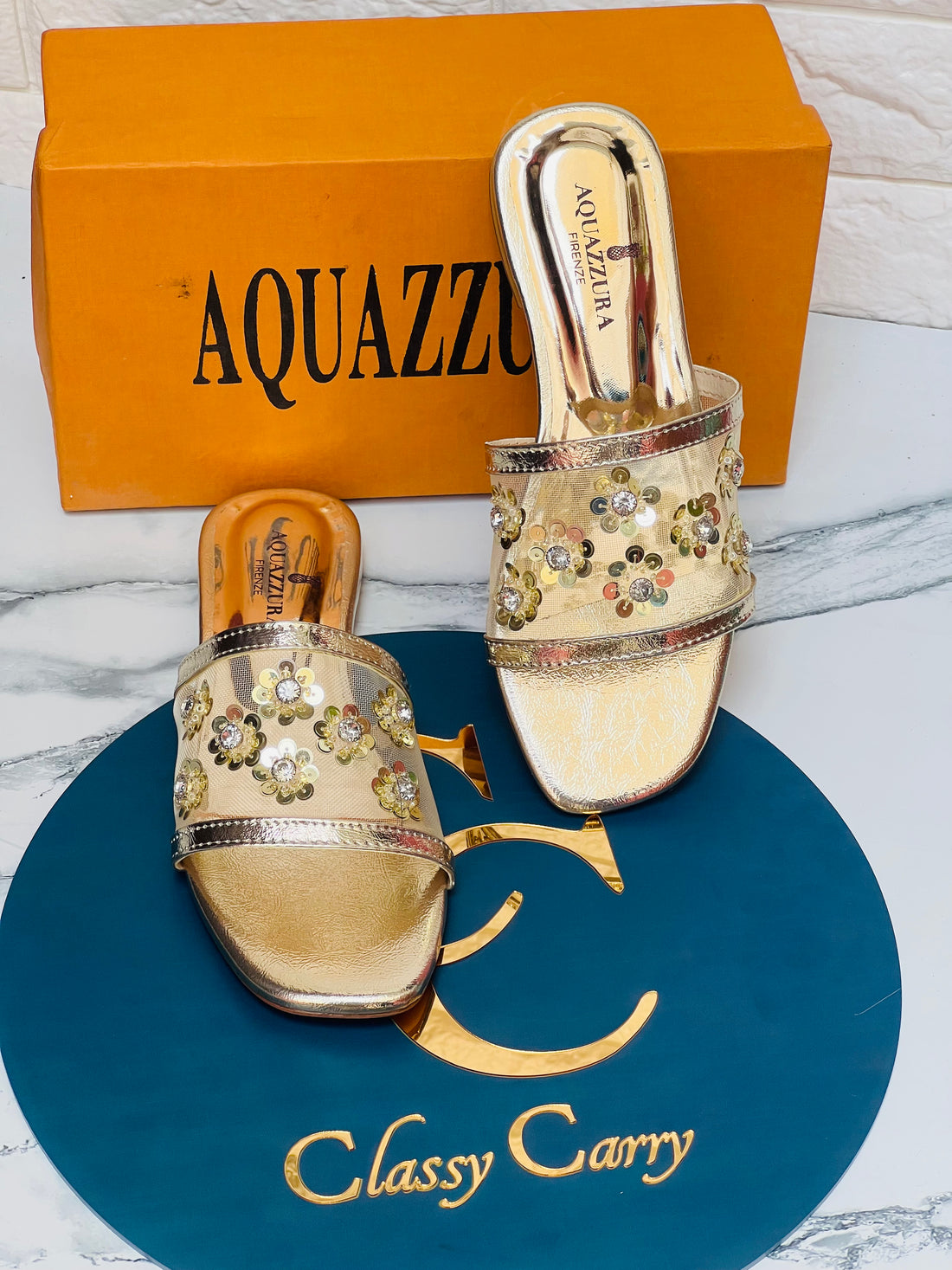 AQUAZZURA SLIPPERS