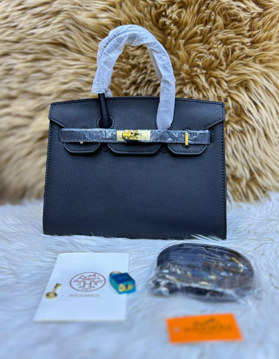 HERMES BLEU NUIT TOGO BIRKIN 25 GOLD HARDWAR