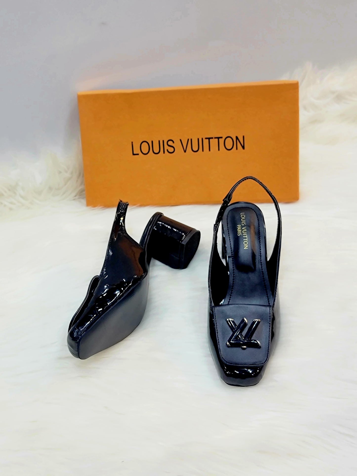 Louis vuitton block heels