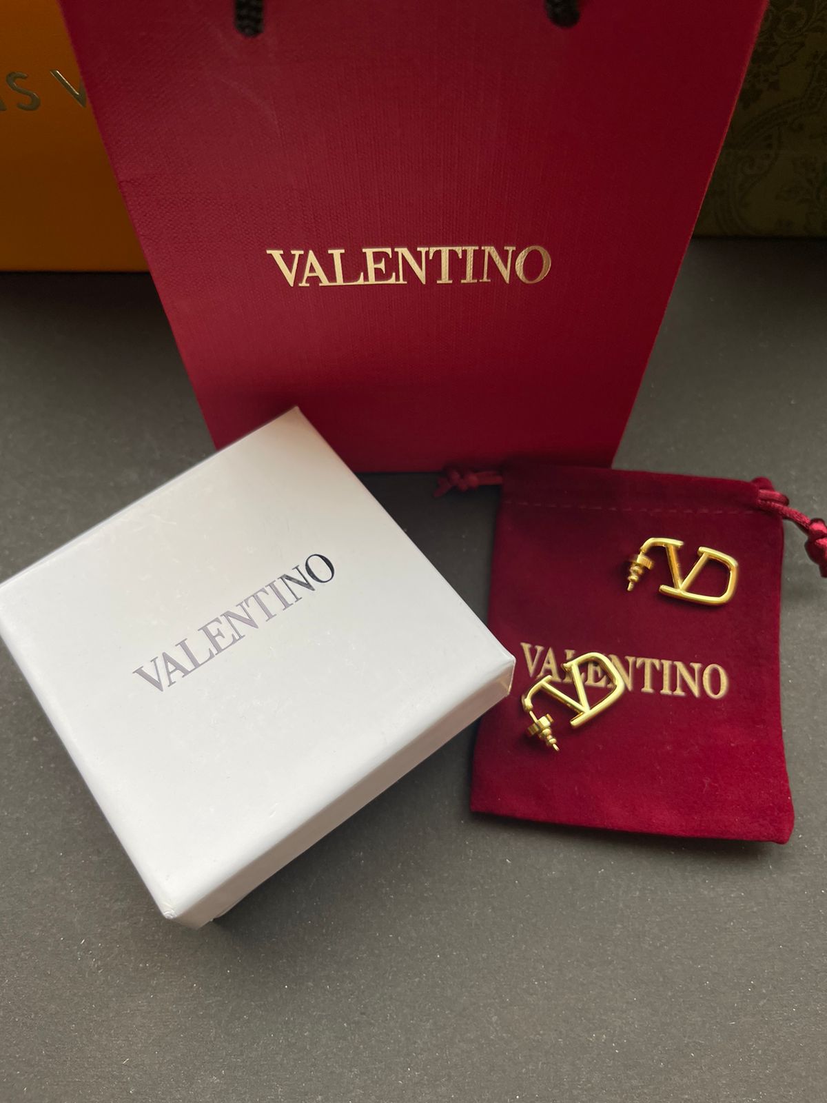 Valentino Garavani VLogo Signature Metal Earrings.