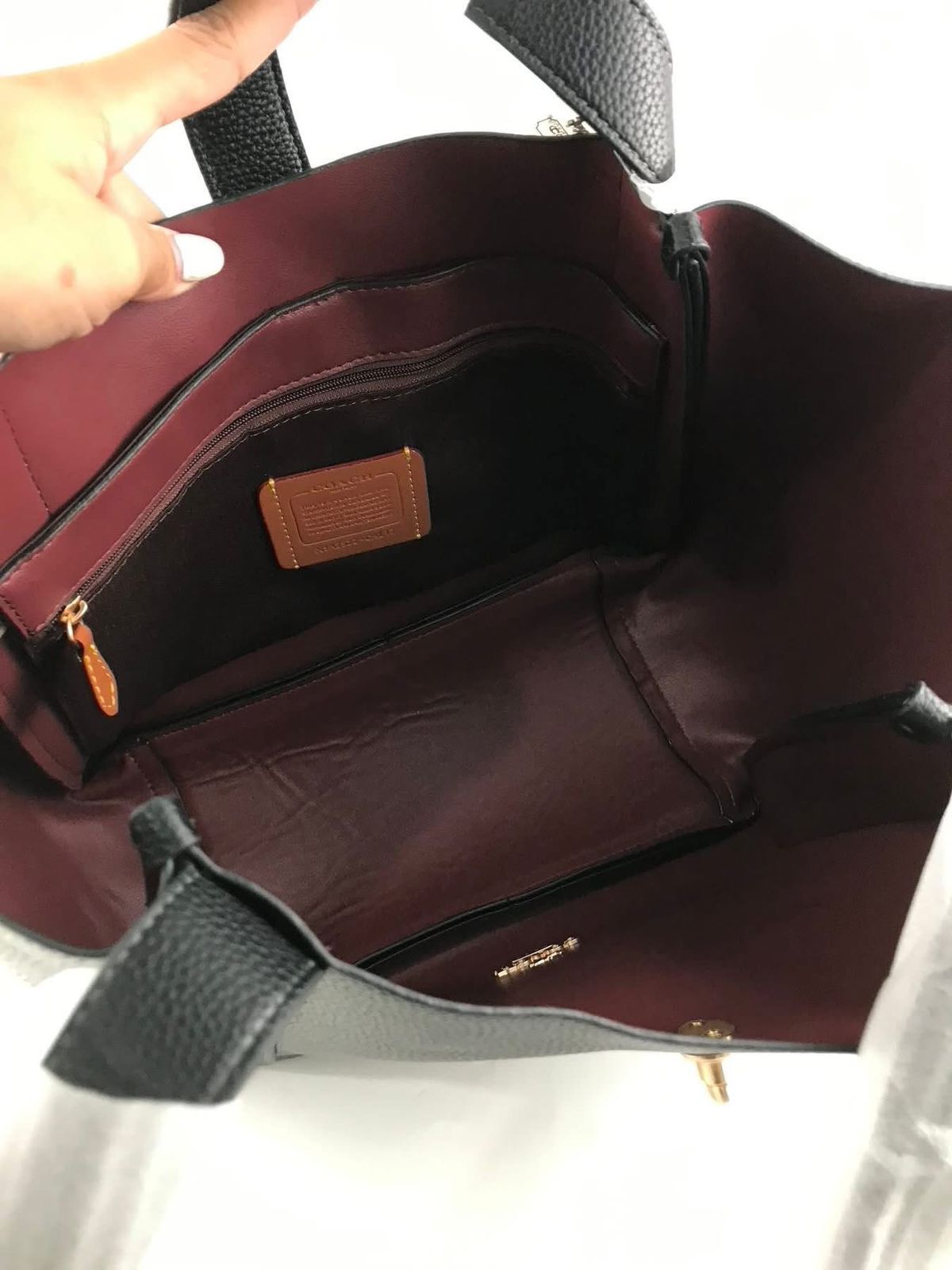 COACH HADLEY TURNLOCK TOTE BAG