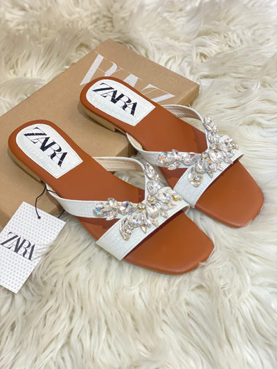 ZARA STONE FLATS