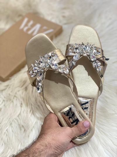 ZARA STONE FLATS
