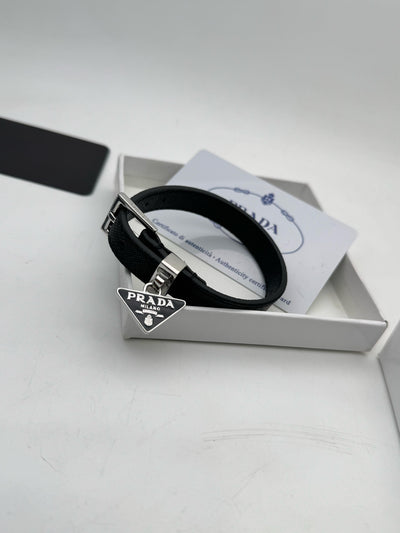 PRADA SAFFIANO LEATHER BRACELET