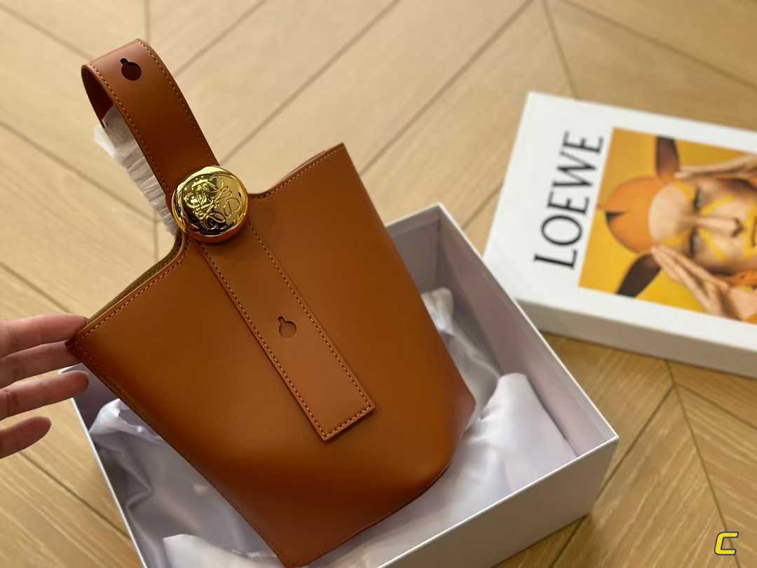 LOEWE MINI PEBBLE BUCKET BAG