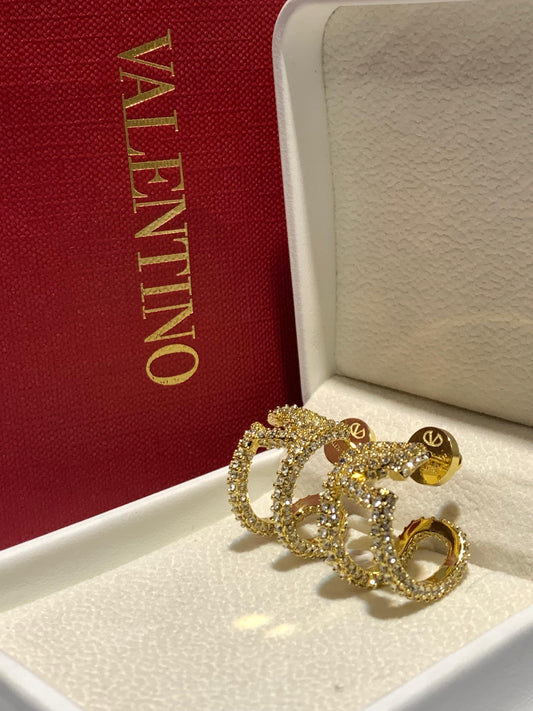 VALENINO LOGO EARRING