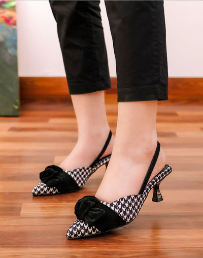 ZARA CHIK BOW HEELS
