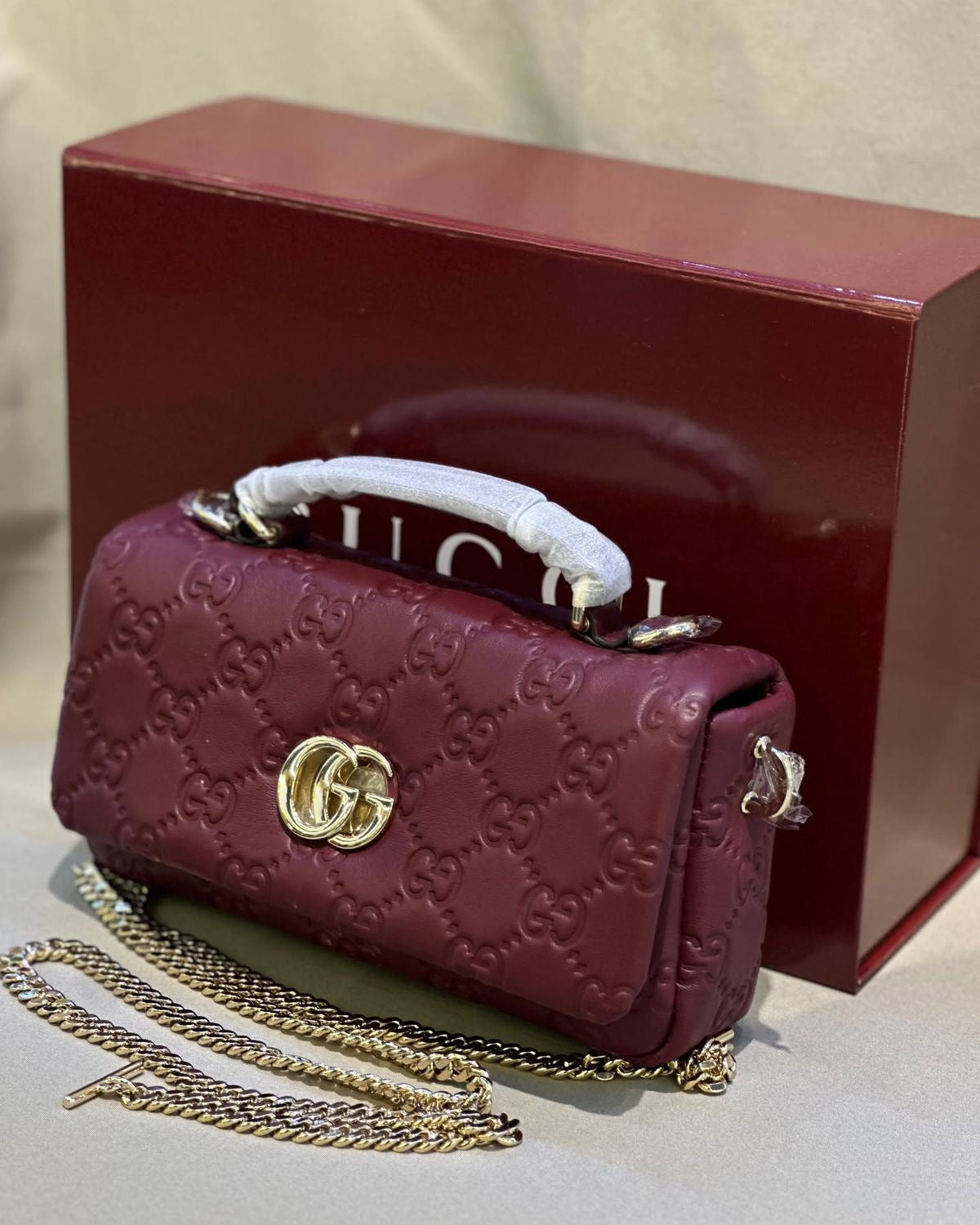 GUCCI GG MILANO SMALL TOP HANDLE BAG
