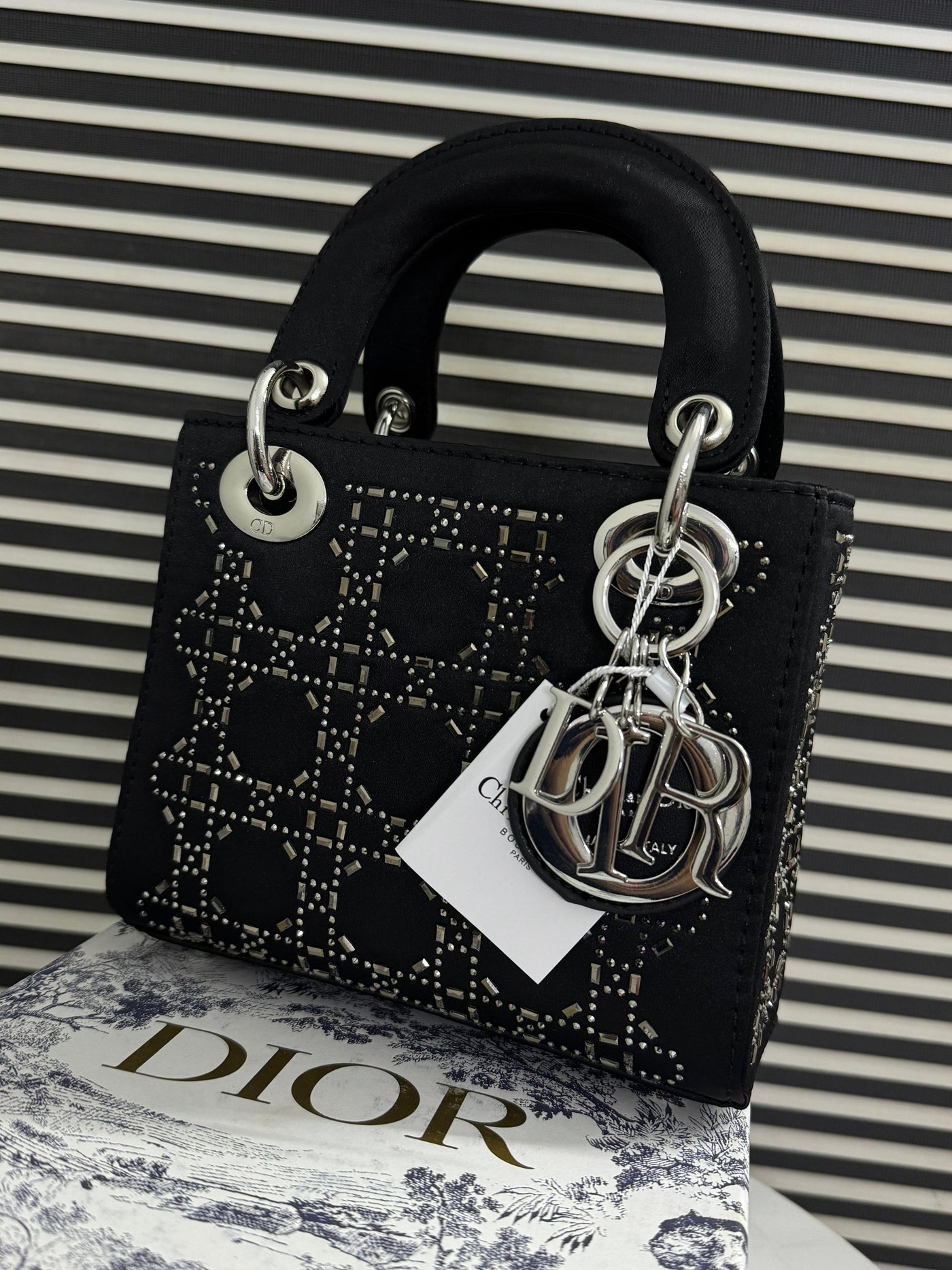 DIOR MINI STONE LADY DIOR BAG