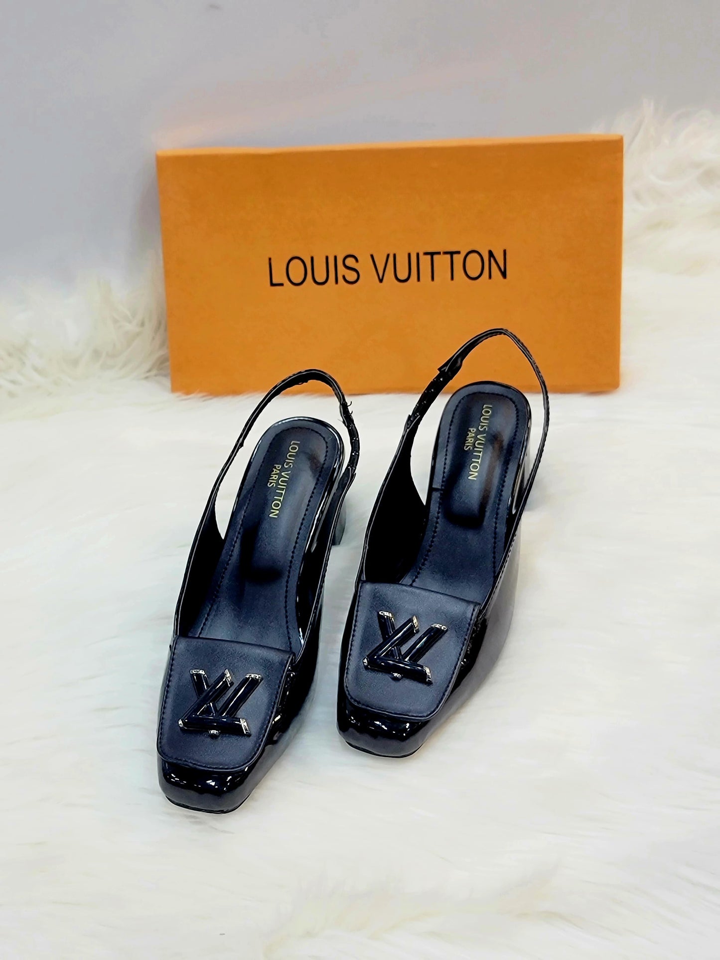 Louis vuitton block heels