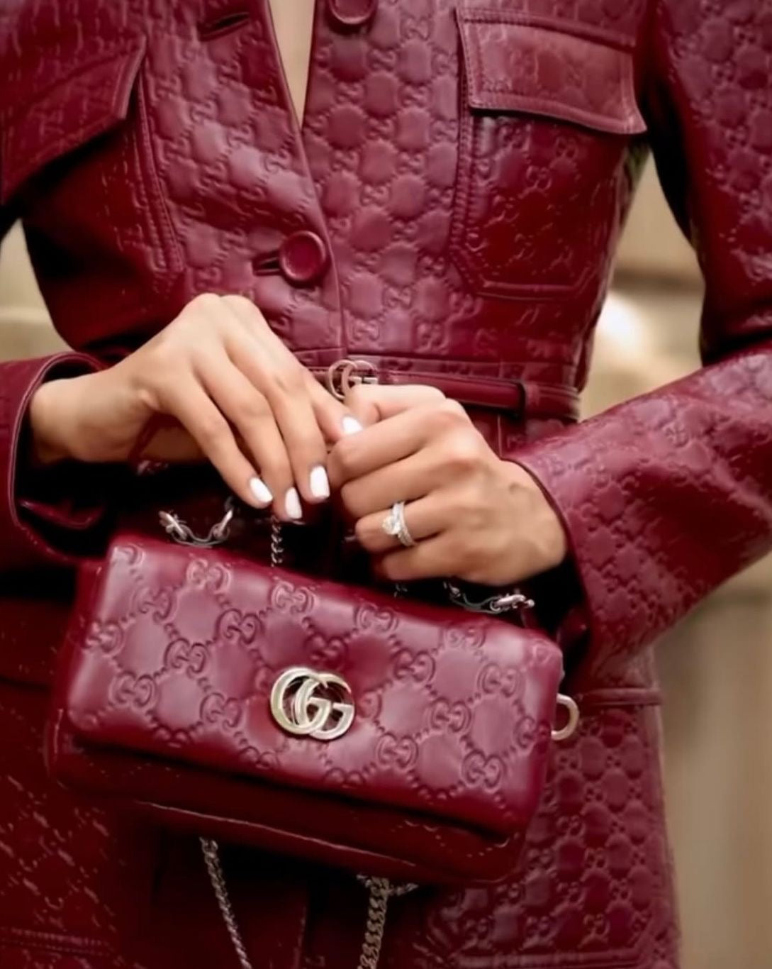GUCCI GG MILANO SMALL TOP HANDLE BAG