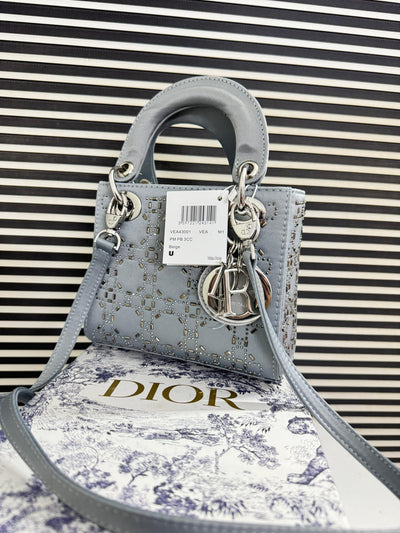 DIOR MINI STONE LADY DIOR BAG