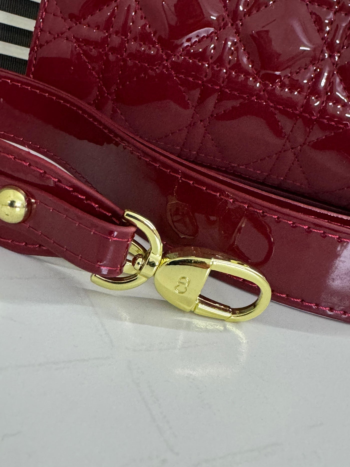 CHRISTIAN DIOR PATENT LADY BAG