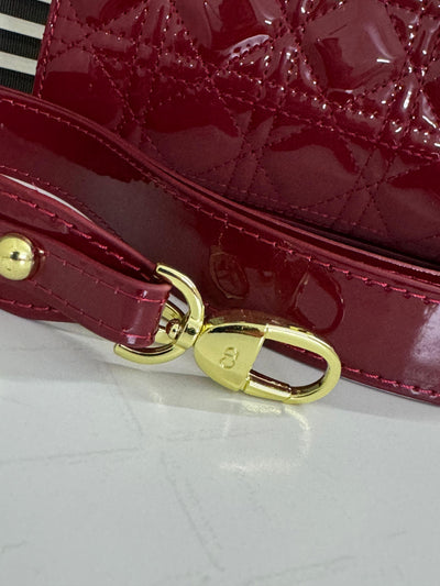CHRISTIAN DIOR PATENT LADY BAG