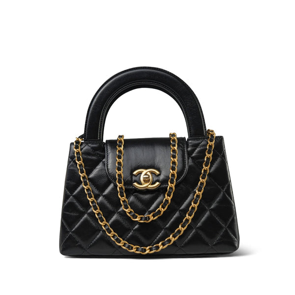 CHANEL
SHINY AGE CALFSKIN QUILTED  KELLY SHOPER