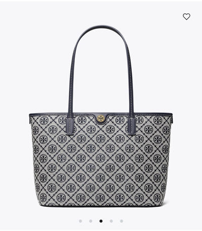 TORY BURCH SMALL T MONOGRAM ZIP TOTE