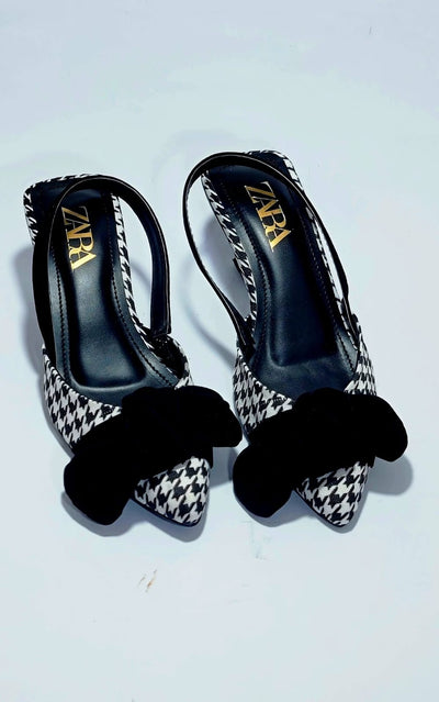 ZARA CHIK BOW HEELS