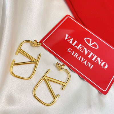 Valentino Garavani VLogo Signature Metal Earrings.