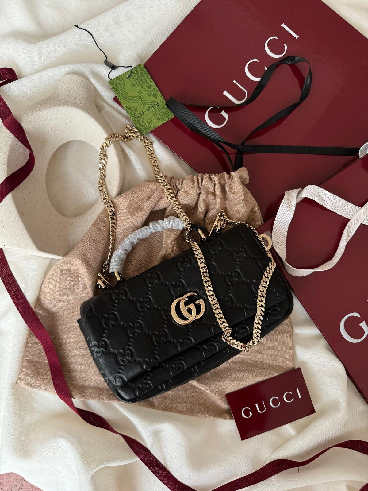 GUCCI GG MILANO SMALL TOP HANDLE BAG