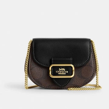 COACH MORGAN CARD CASE ON A CHAIN IN Blocked BAG