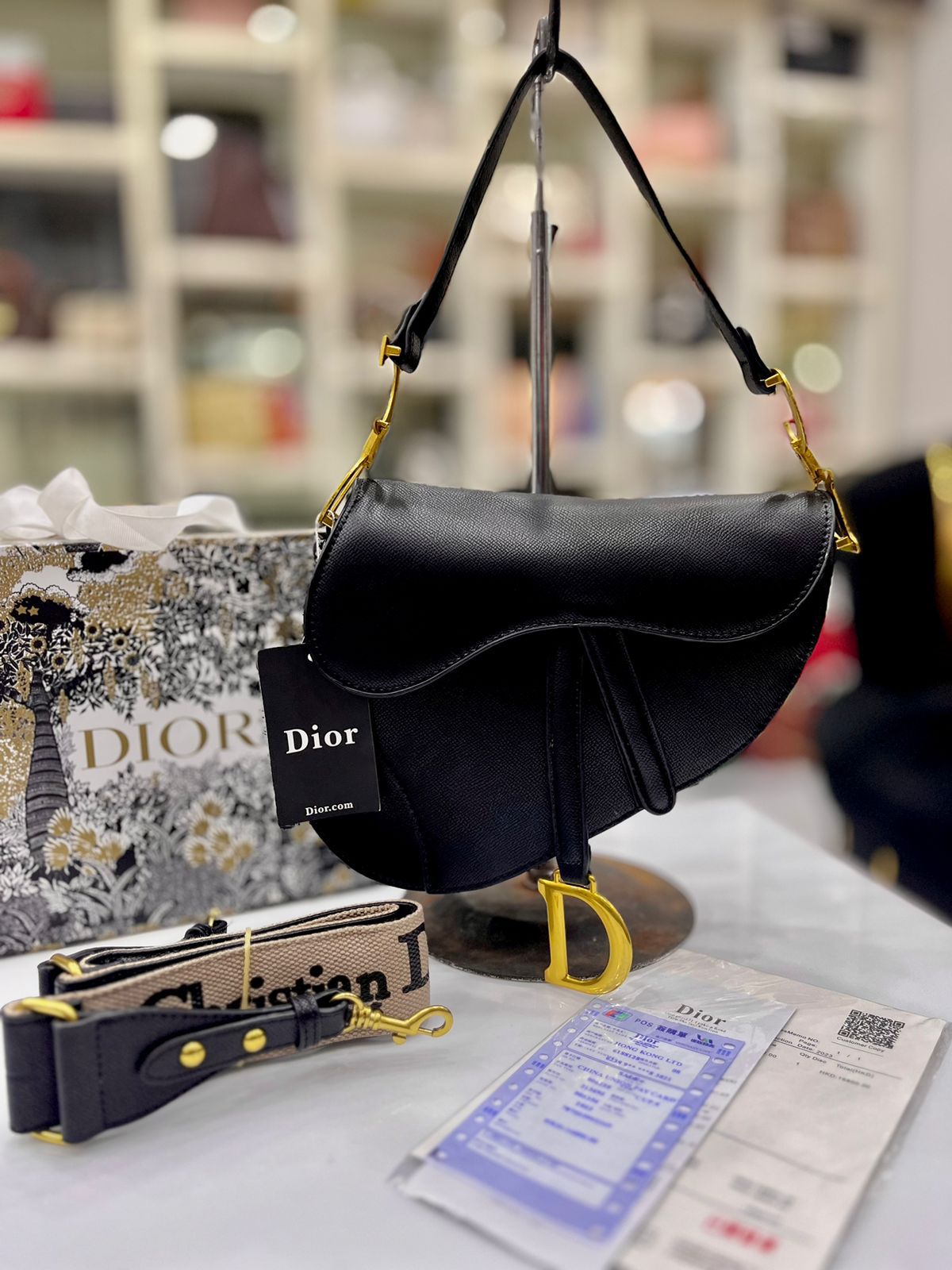 DIOR SADDLE BAG WITH STRAP