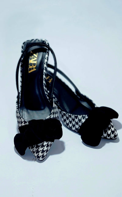 ZARA CHIK BOW HEELS