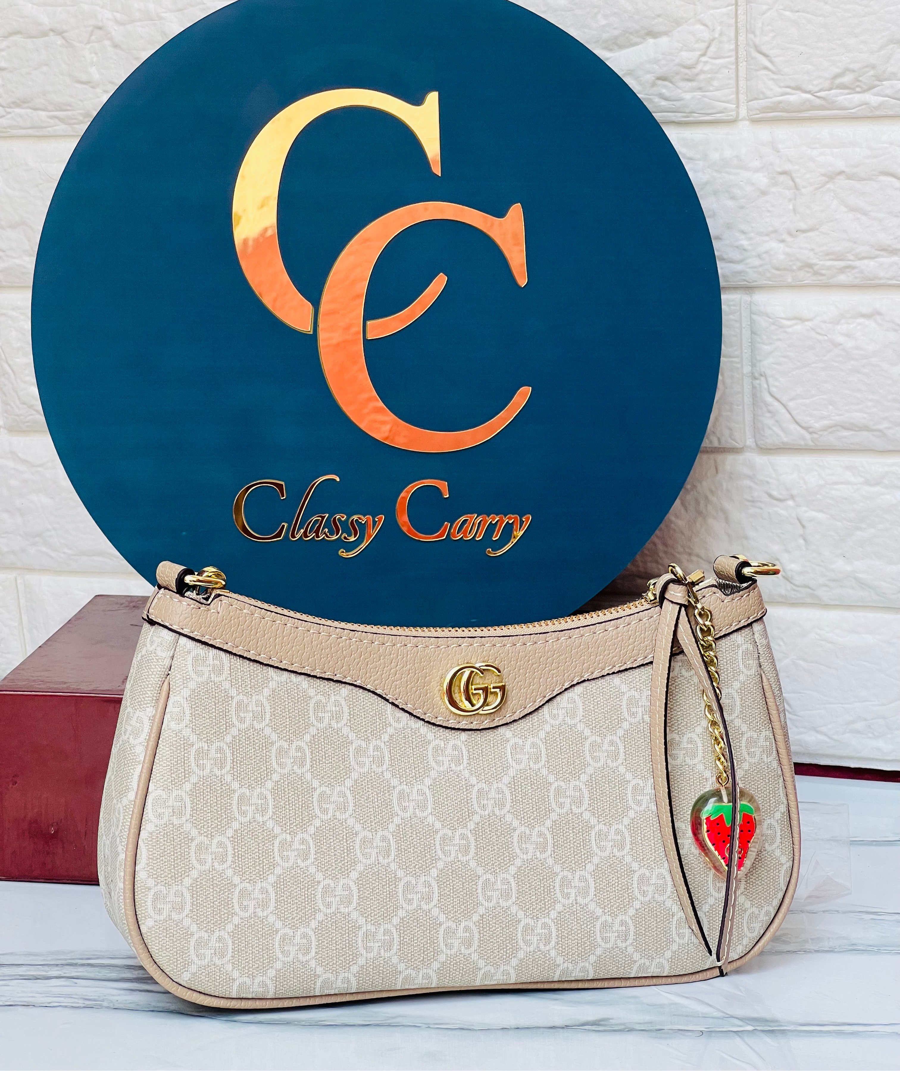 GUCCI OPHIDIA SMALL SHOULDER BAG EBONY