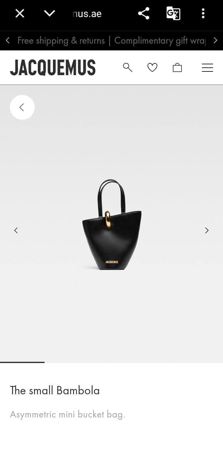 JACQUEMUS THE SMALL BAMBOLA BAG