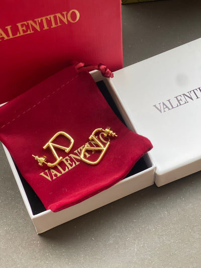 Valentino Garavani VLogo Signature Metal Earrings.