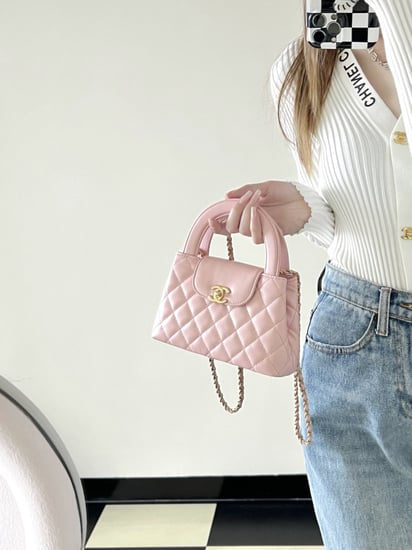 CHANEL SHINY AGE CALFSKIN QUILTED KELLY BAG