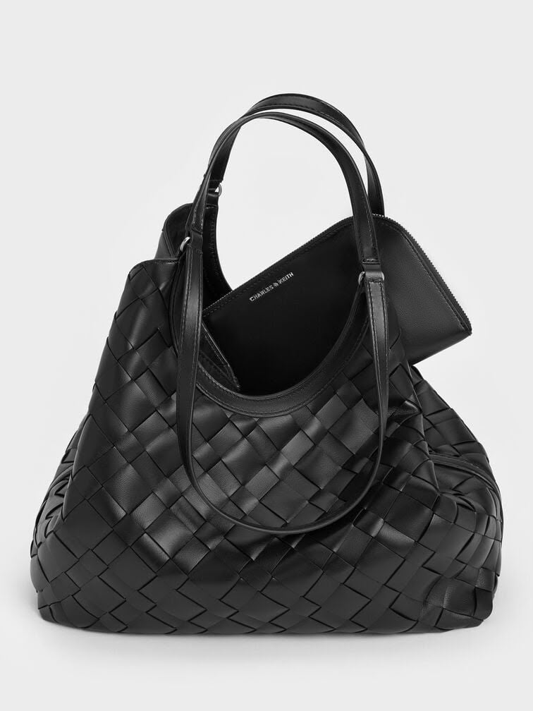 CHARLES & KEITH
LVETTE WOVEN TOTE BAG