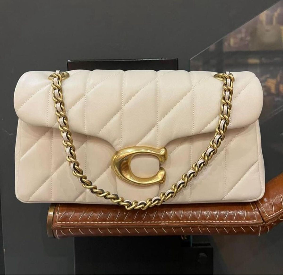 COACH CP150 Tabby 26 Quilted Shoulder Bag Leather Black NEW Outlet