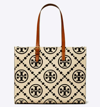 TORY BURCH SMALL T MONOGRAM CONTRAST EMBOSSED