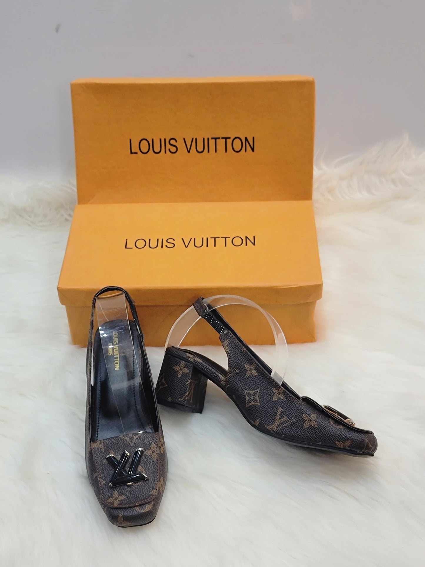 Louis vuitton block heels