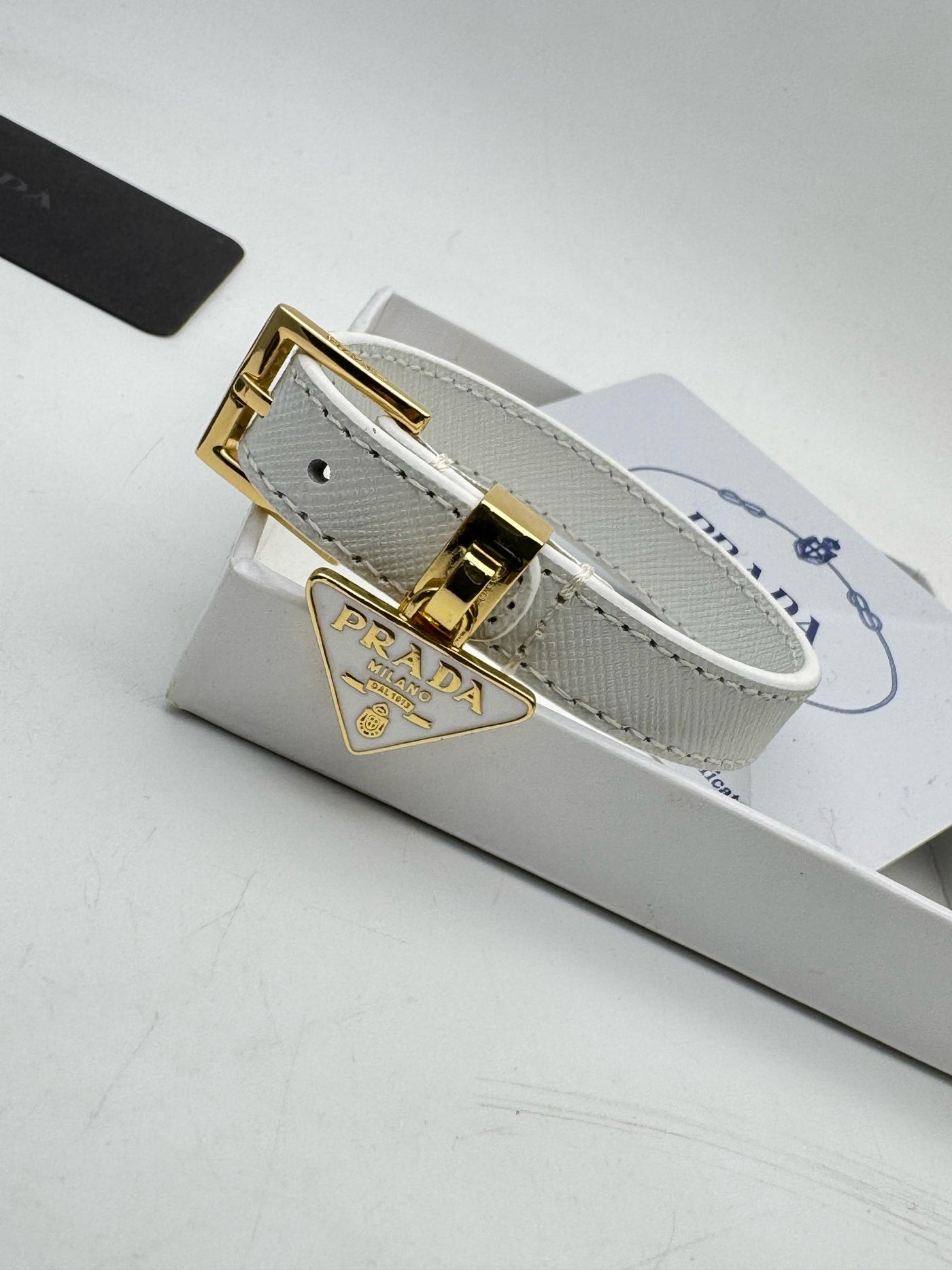 PRADA SAFFIANO LEATHER BRACELET