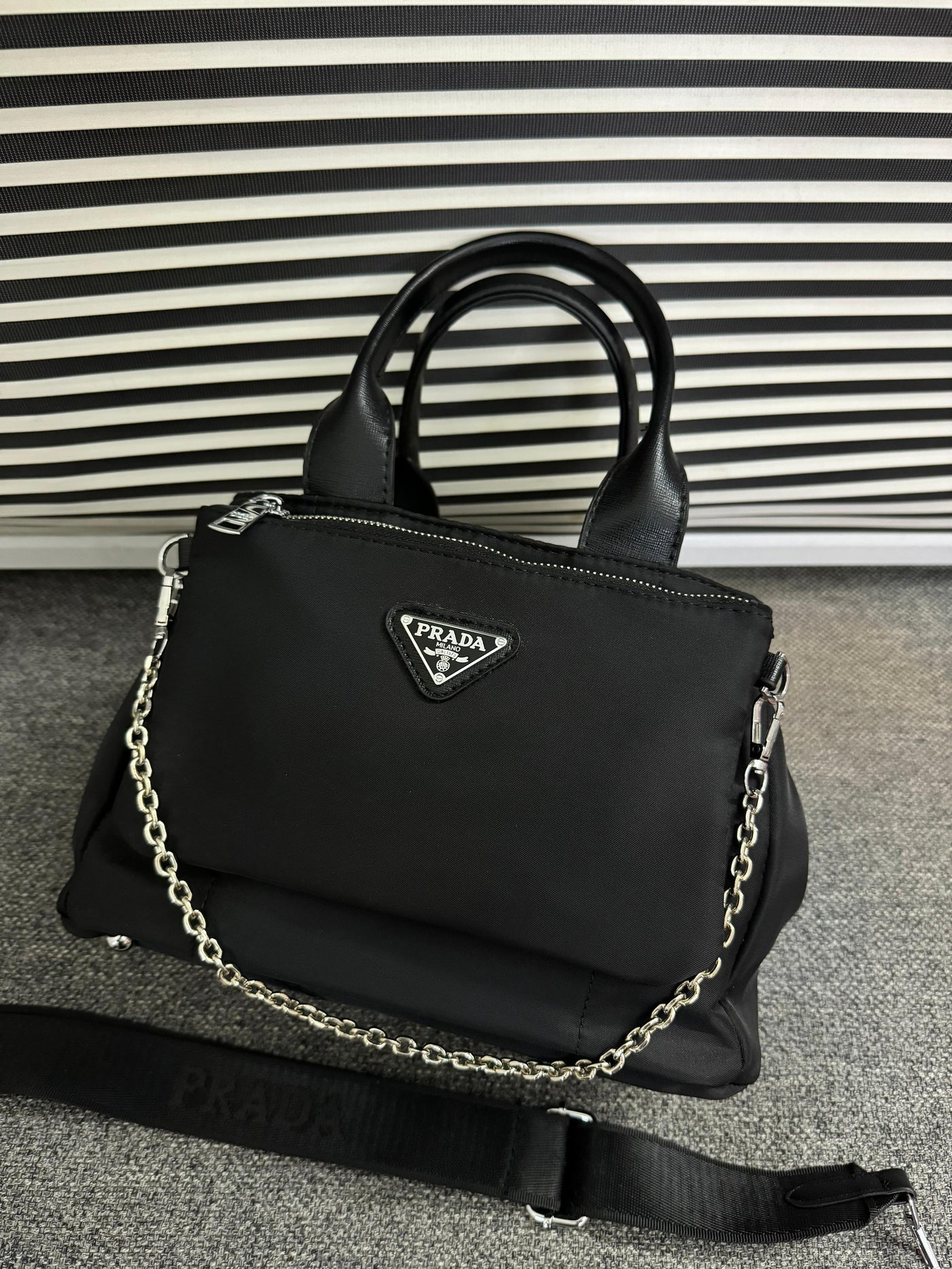 PRADA NYLON TOTE BAGS