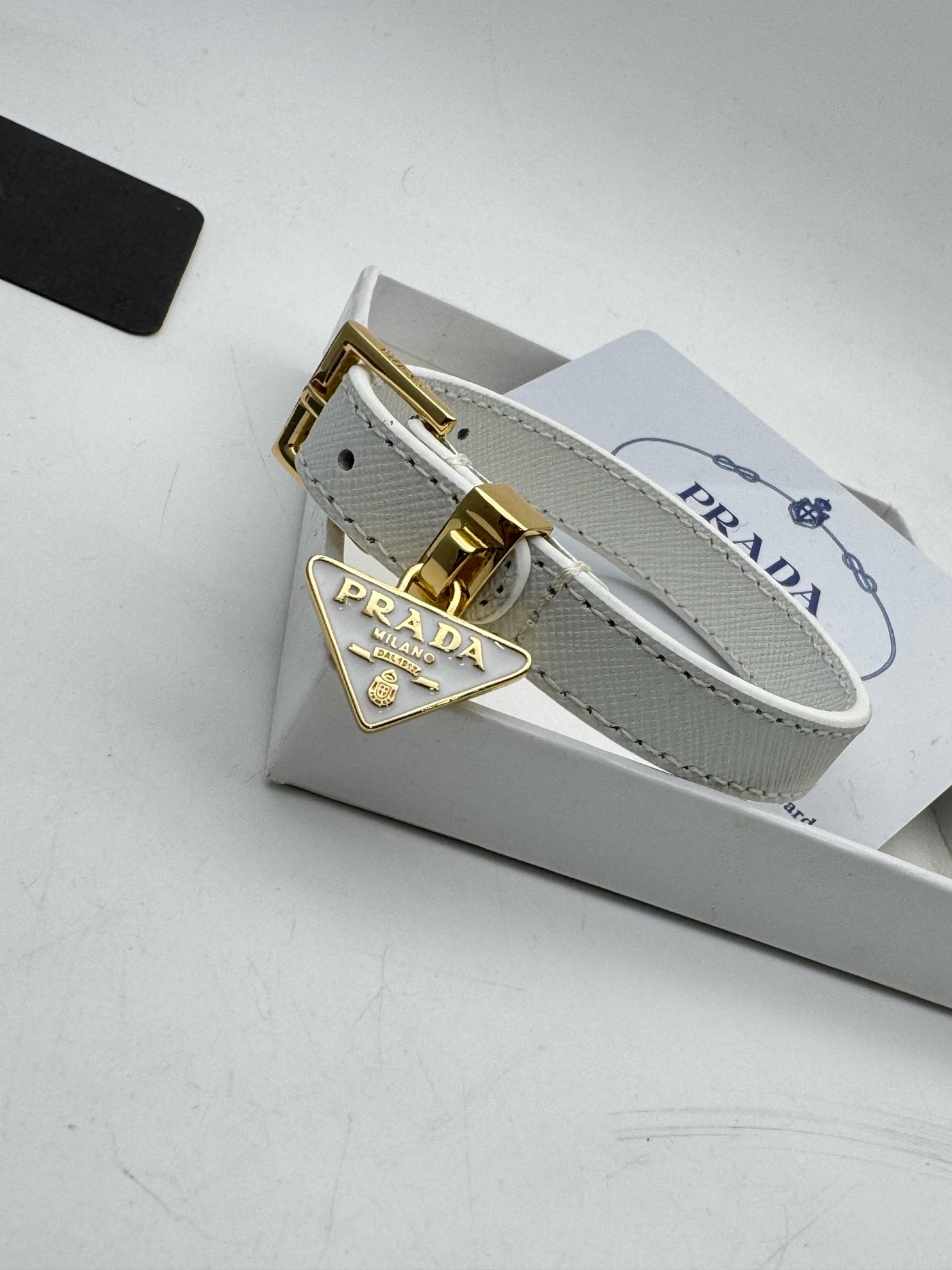 PRADA SAFFIANO LEATHER BRACELET