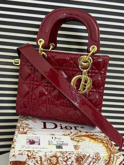 CHRISTIAN DIOR PATENT LADY BAG