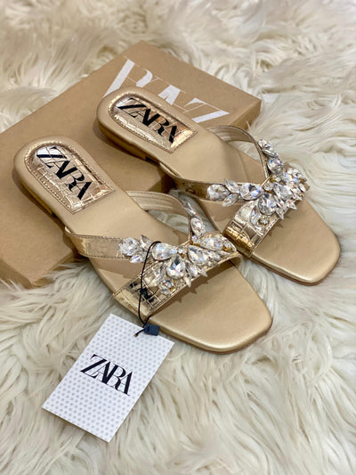ZARA STONE FLATS
