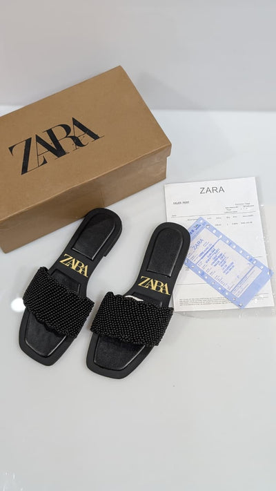 Zara beads slippers