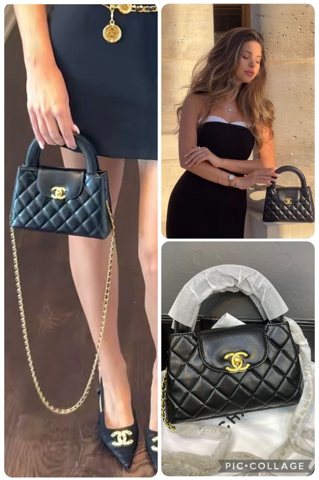 CHANEL SHINY AGE CALFSKIN QUILTED KELLY BAG