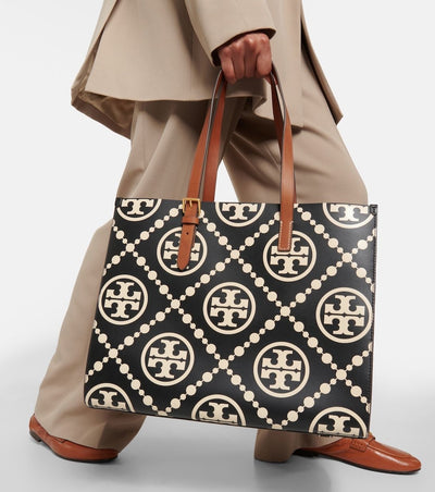 TORY BURCH SMALL T MONOGRAM CONTRAST EMBOSSED