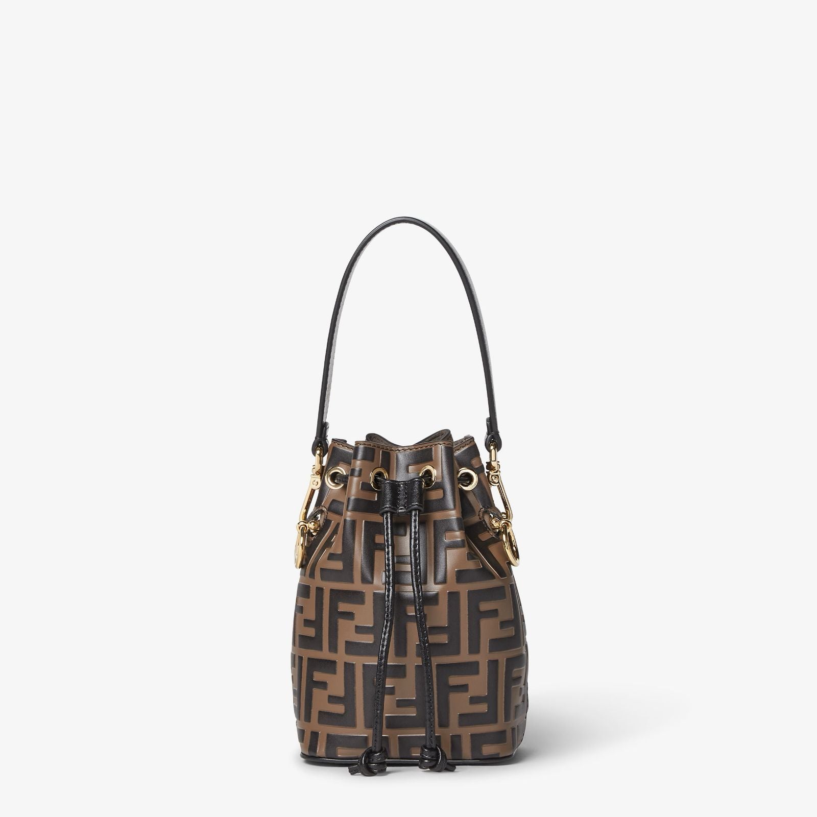 FENDI MON TRESOR BROWN LEATHER BAG