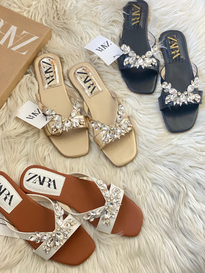 ZARA STONE FLATS