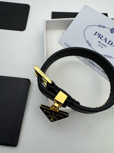 PRADA SAFFIANO LEATHER BRACELET