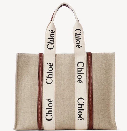 CHLOE
LARGE WOODY TOTE BAG 
(IMPORTED)