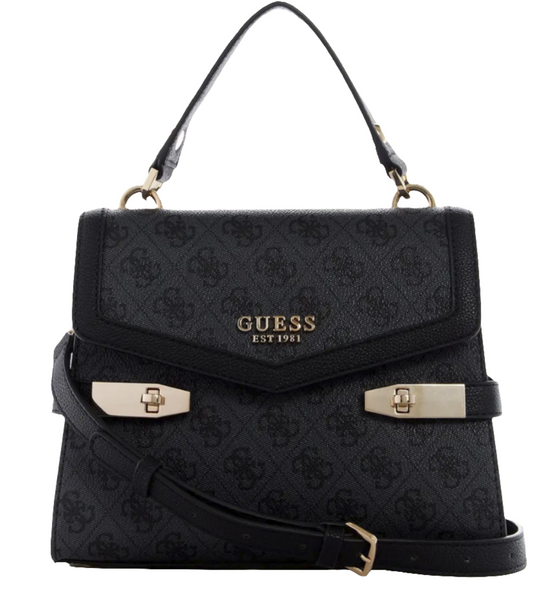 GUESS ZADIE LOGO-TOP HANDLE BAG