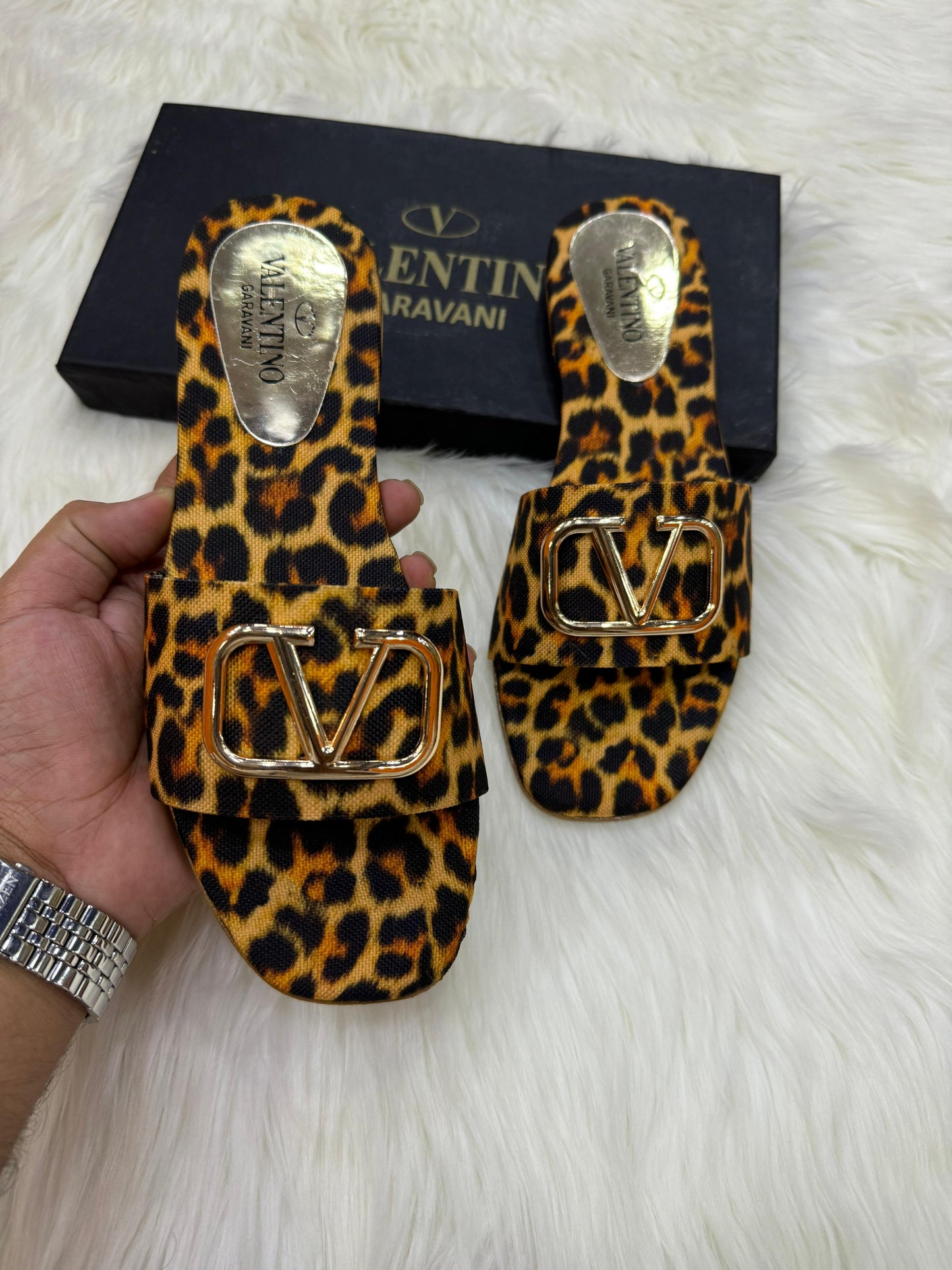 VALENTINO LEOPARD FLATS